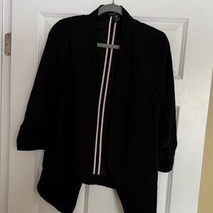 Rachel Zoe Black Blazer with Striped Accent